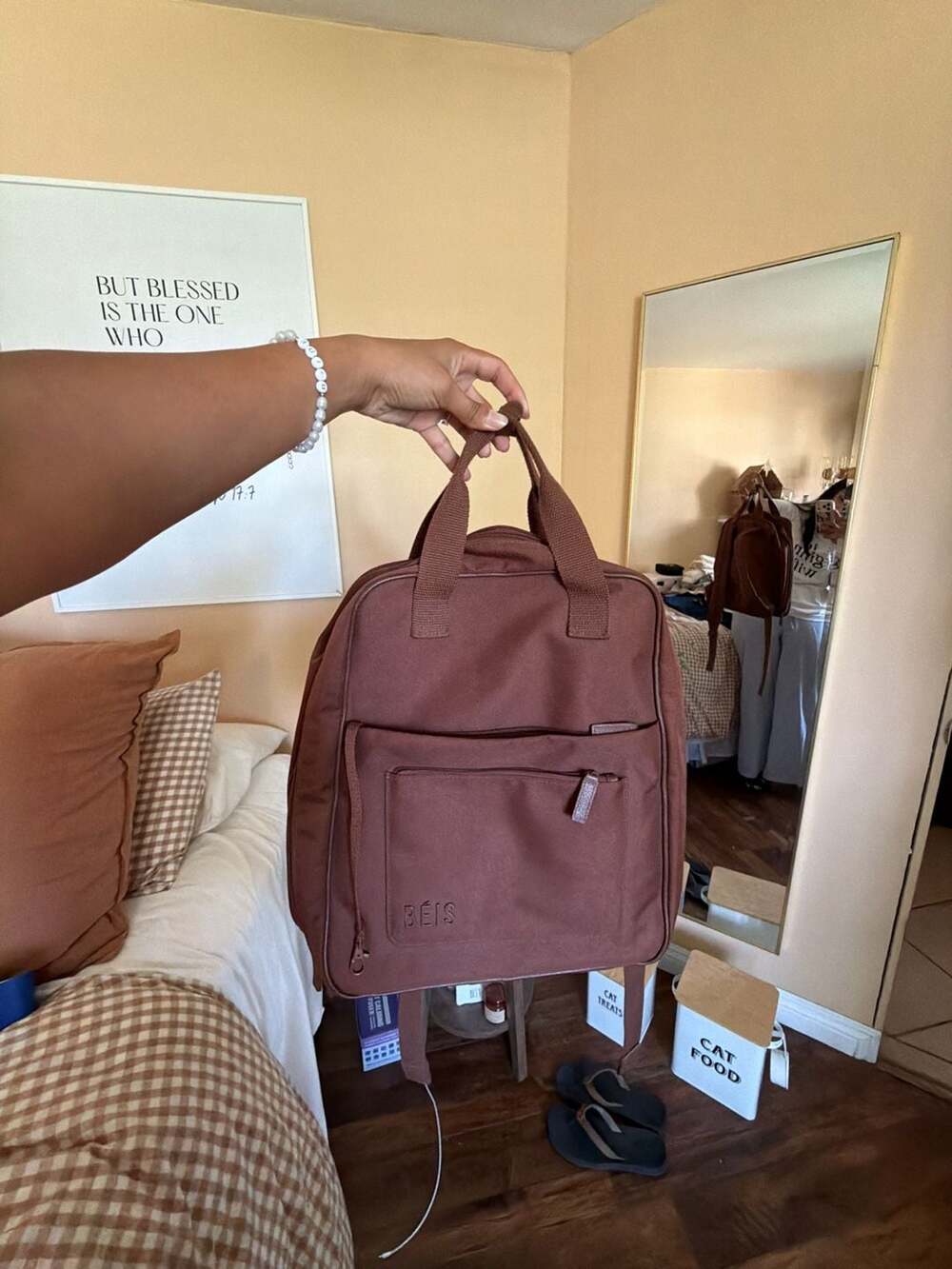 BÉIS The Expandable Backpack in Maple
